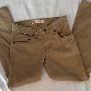 Levi's 511 Slim Straight Pants in Khaki Tan kids size 10